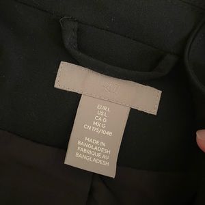 NWT H&M Black Single Breasted Oversized Blazer